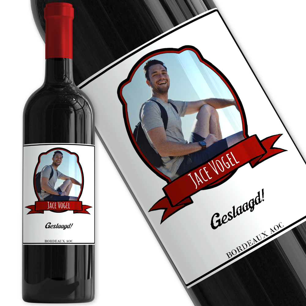Wijn met foto etiket Wijn met foto etiket