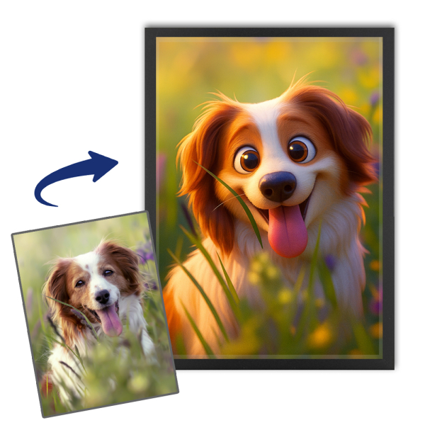 Dierenportret in de stijl van een 3D-animatiefilm Dierenportret in de stijl van een 3D-animatiefilm