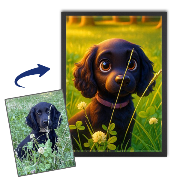 Dierenportret in de stijl van een 3D-animatiefilm Dierenportret in de stijl van een 3D-animatiefilm