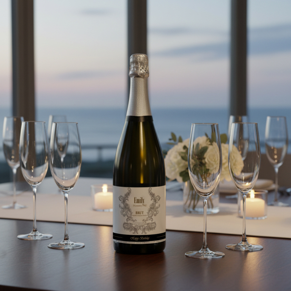 Gepersonaliseerde champagnefles met naam Gepersonaliseerde champagnefles met naam