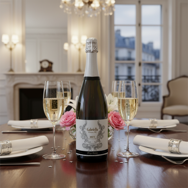 Gepersonaliseerde champagnefles met naam Gepersonaliseerde champagnefles met naam