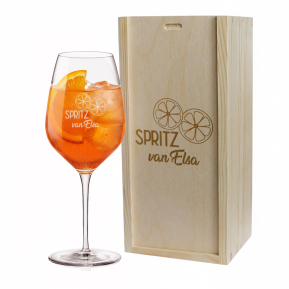 Spritzglas gegraveerd met naam Spritzglas gegraveerd met naam