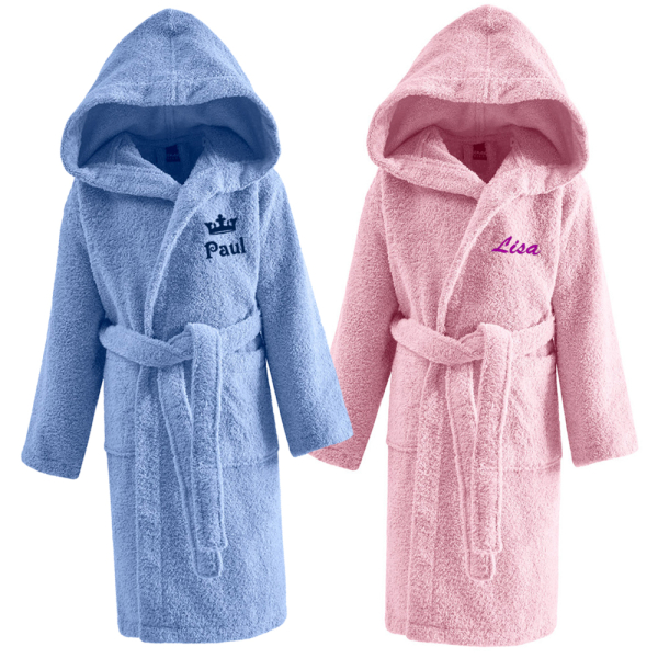 Kinderbadjas met naam in cadeaukist - 2 t/m 12 jaar Kinderbadjas met naam in cadeaukist - 2 t/m 12 jaar