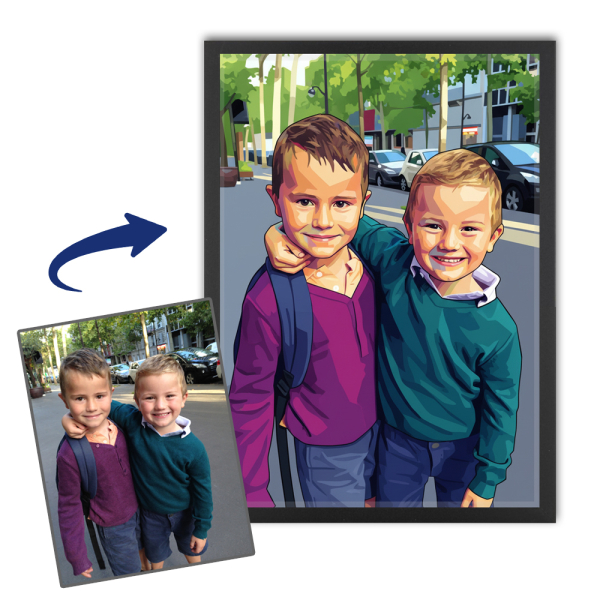 Portret in popartstijl WPAP gebaseerd op een foto Portret in popartstijl WPAP gebaseerd op een foto