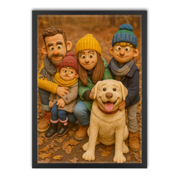 Caricatuur in kleistijl naar een foto Caricatuur in kleistijl naar een foto