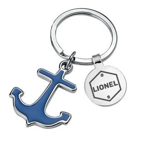 Gegraveerde sleutelhanger anker Gegraveerde sleutelhanger anker