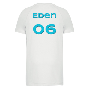 Gepersonaliseerd sport-T-shirt Rugnummer Gepersonaliseerd sport-T-shirt Rugnummer