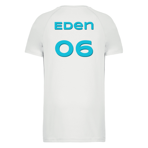 Gepersonaliseerd sport-T-shirt Rugnummer Gepersonaliseerd sport-T-shirt Rugnummer