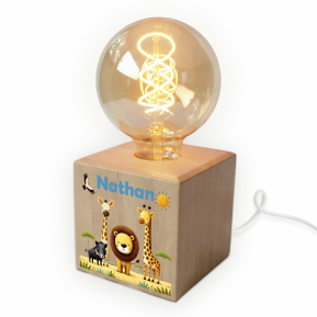 Filamentlamp bedrukt safari Filamentlamp bedrukt safari