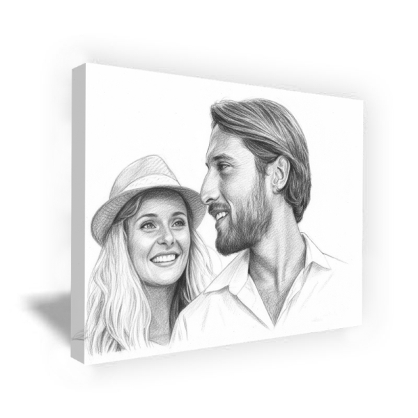 Foto met tekening effect Foto met tekening effect