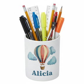 Gepersonaliseerde pennenhouder met luchtballon Gepersonaliseerde pennenhouder met luchtballon