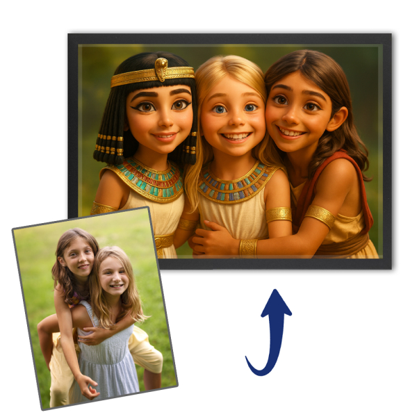 Stray way cartoon + historische persoon gebaseerd op een foto Stray way cartoon + historische persoon gebaseerd op een foto