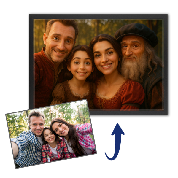 Stray way cartoon + historische persoon gebaseerd op een foto Stray way cartoon + historische persoon gebaseerd op een foto