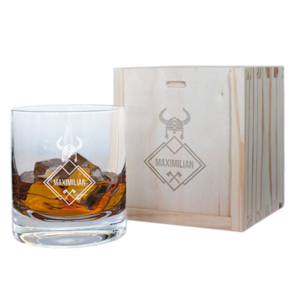 Gegraveerd whiskyglas met voornaam Gegraveerd whiskyglas met voornaam