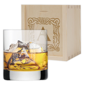 Whiskyglas gegraveerd met initiaal Whiskyglas gegraveerd met initiaal