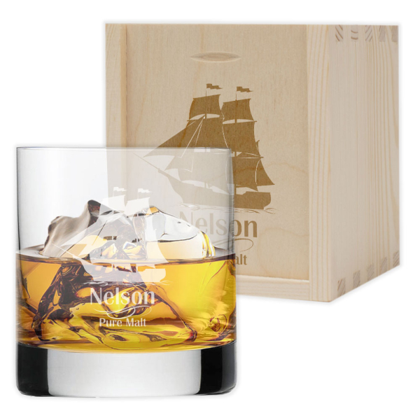 Whiskyglas zeilschip Whiskyglas zeilschip