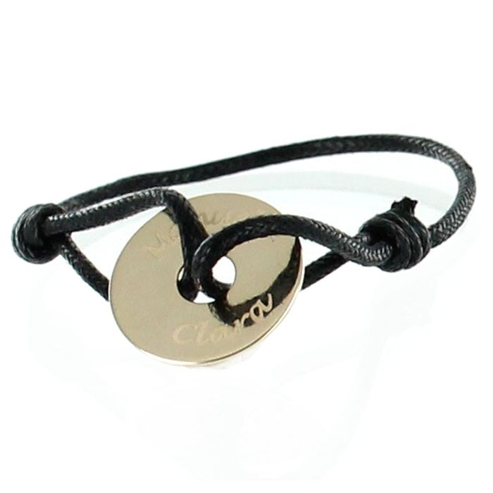 Armband met naam graveren - muntje Armband met naam graveren - muntje