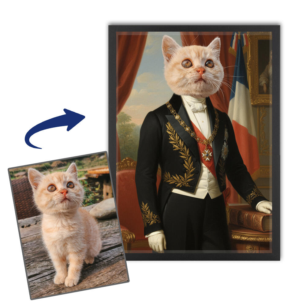 Eigenzinnig huisdier portret van je foto Eigenzinnig huisdier portret van je foto