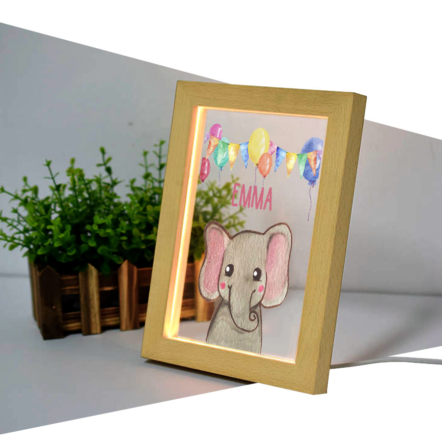 Houten LED-frame bedrukken	