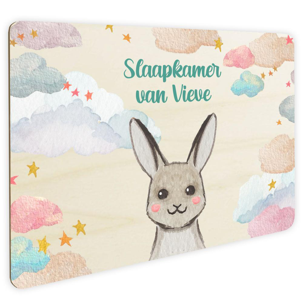 Houten deurbordjes Houten deurbordjes