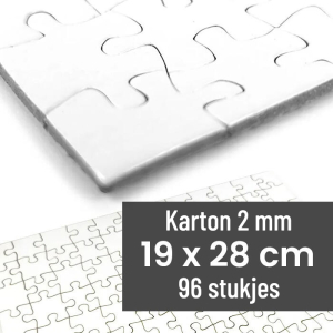 Kleine kartonnen puzzel | 19x28 cm | 96 stukjes