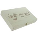Met gepersonaliseerde doos