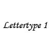 Lettertype  1