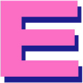 Roze en marineblauw