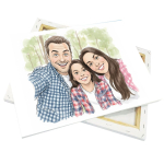 Canvas op houten frame