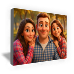 Canvas op houten frame