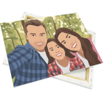 Canvas op houten frame