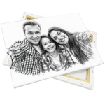 Canvas op houten frame