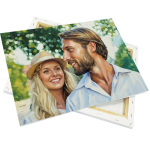 Canvas op houten frame