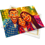 Canvas op houten frame