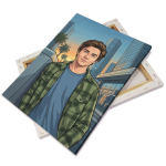 Canvas op houten frame