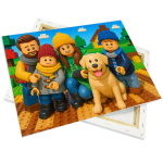 Canvas op houten frame