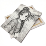 Canvas op houten frame