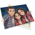 Canvas op houten frame