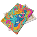 Canvas op houten frame