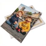 Canvas op houten frame