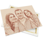Canvas op houten frame