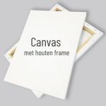 Canvas op houten frame