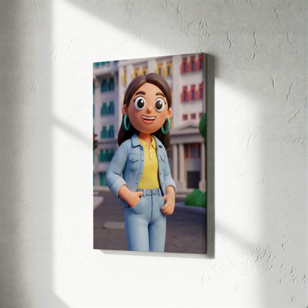 Portret in Clay Art-stijl op basis van een foto