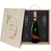 Champagne pakket met 2 glazen - zonder fles personalisatie