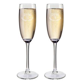 Champagneglas voor mama en papa Champagneglas voor mama en papa