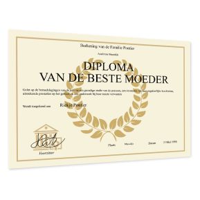 Diploma personaliseren