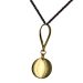 Druppel hanger ketting met naam graveren - goud verguld