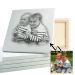 Foto met tekening effect 