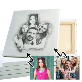 Foto montage met tekening effect - 2 foto's