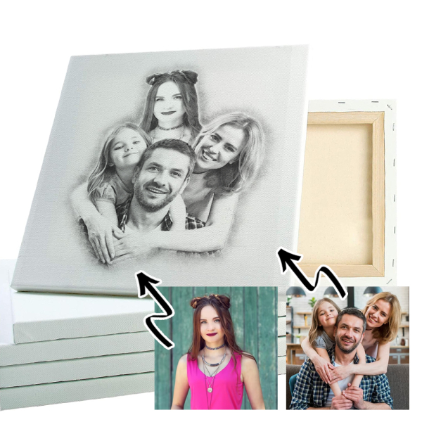 Foto montage met 2 foto's - tekeneffect